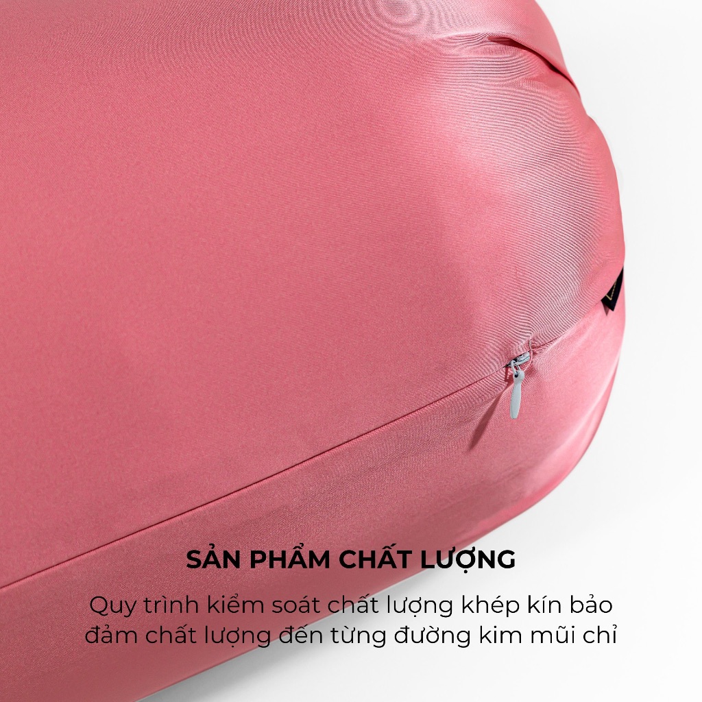 [Vibrant] Vỏ Gối Ôm Lụa Satin Premium Cao Cấp Phong Cách Nổi Bật 37x105 cm