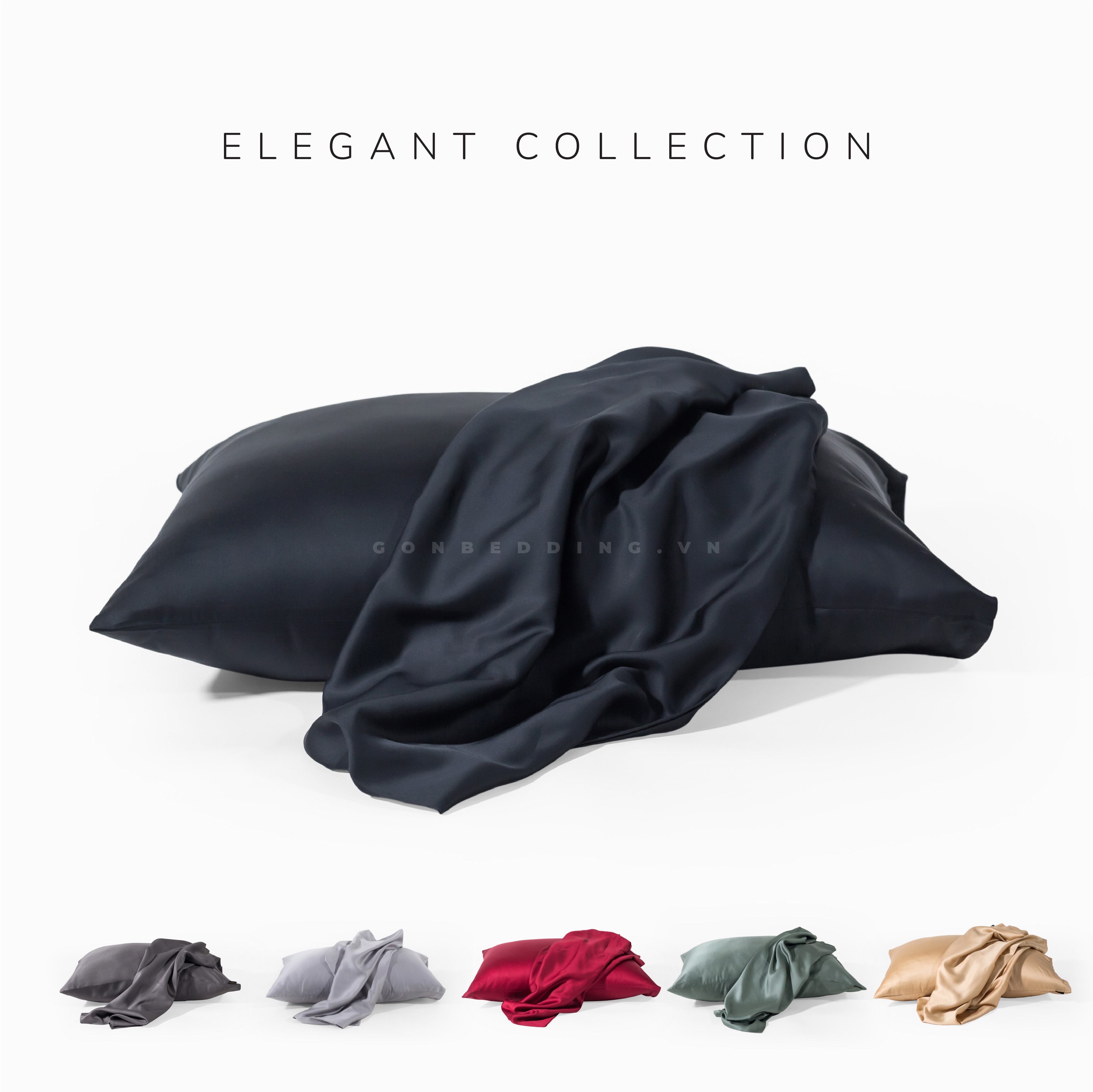 [Elegant] Elegant Style Tencel Silk Pillowcase 50x70 cm