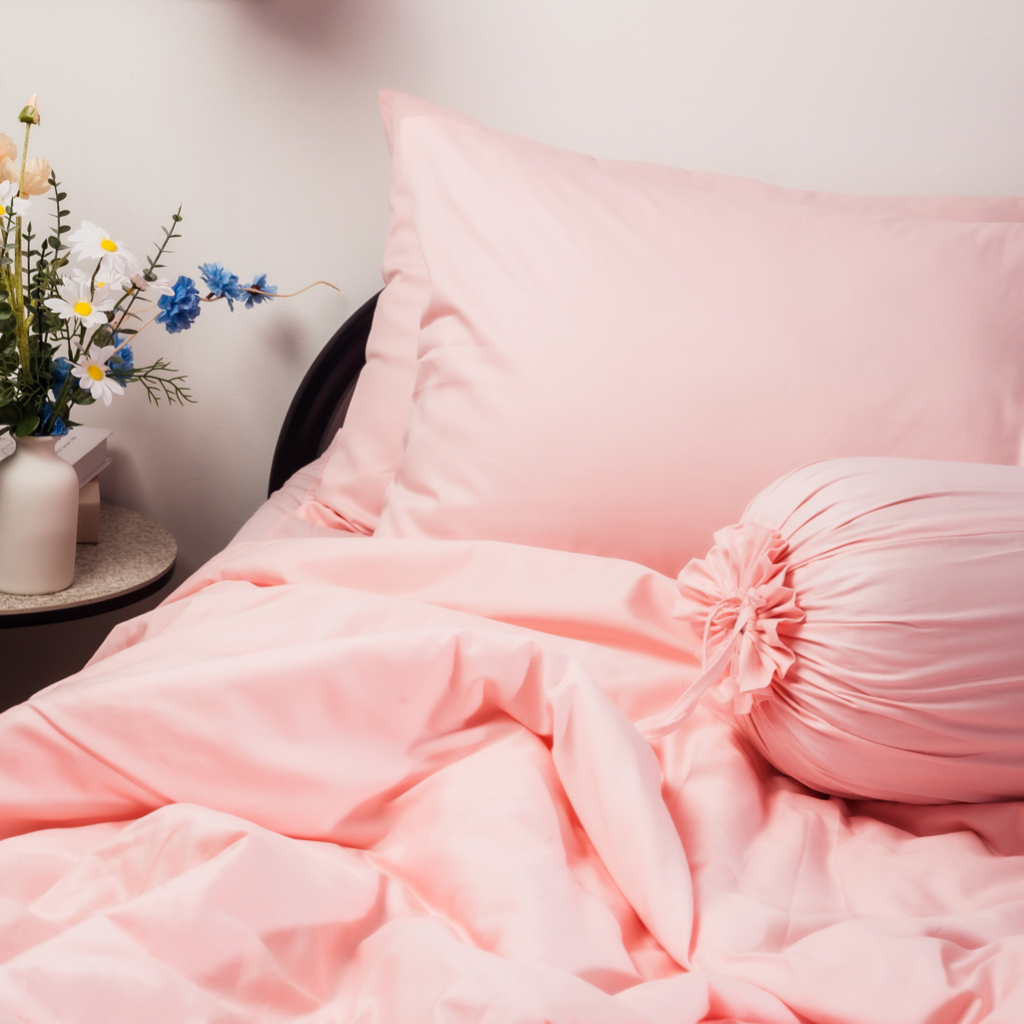 [Pastel] Bộ Chăn Ga Cotton 100% Phong Cách Nhẹ Nhàng