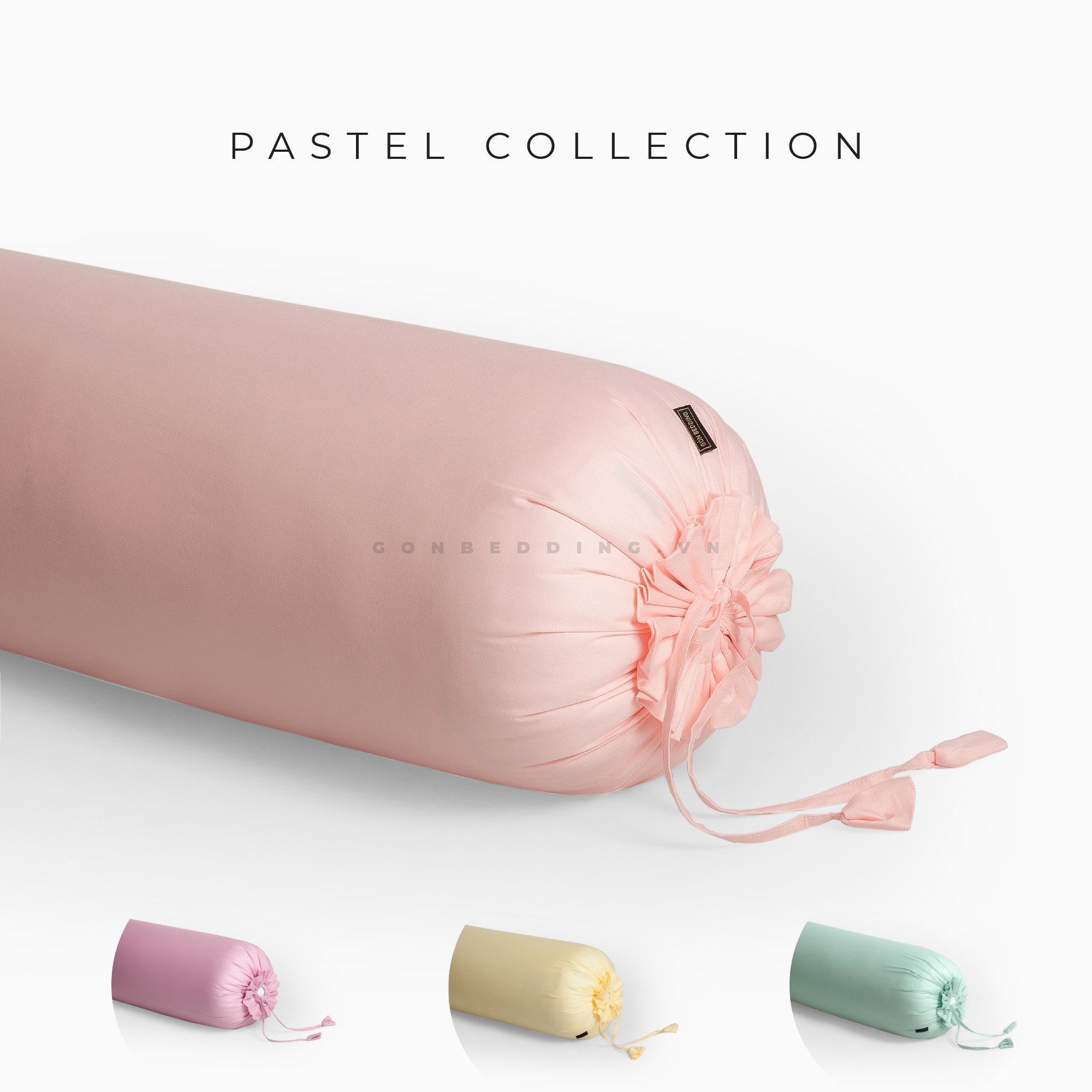 [Pastel] Vỏ gối ôm Cotton 100% Phong Cách Nhẹ Nhàng 37x105 cm