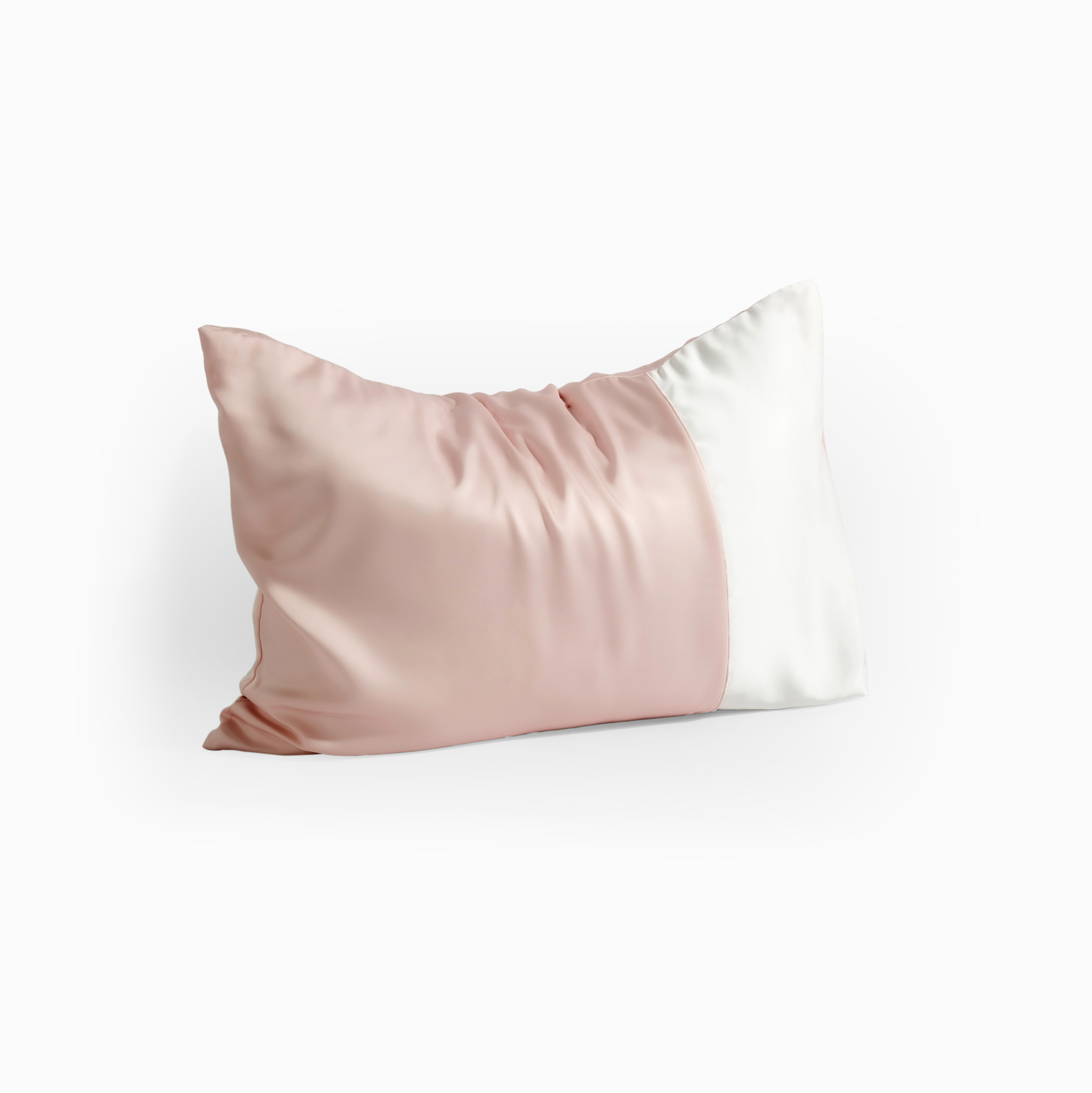 [Elegant] Vỏ Gối Nằm Lụa Satin Premium Cao Cấp Phối 2 Màu Trơn Phong Cách Thanh Lịch 50x70 cm