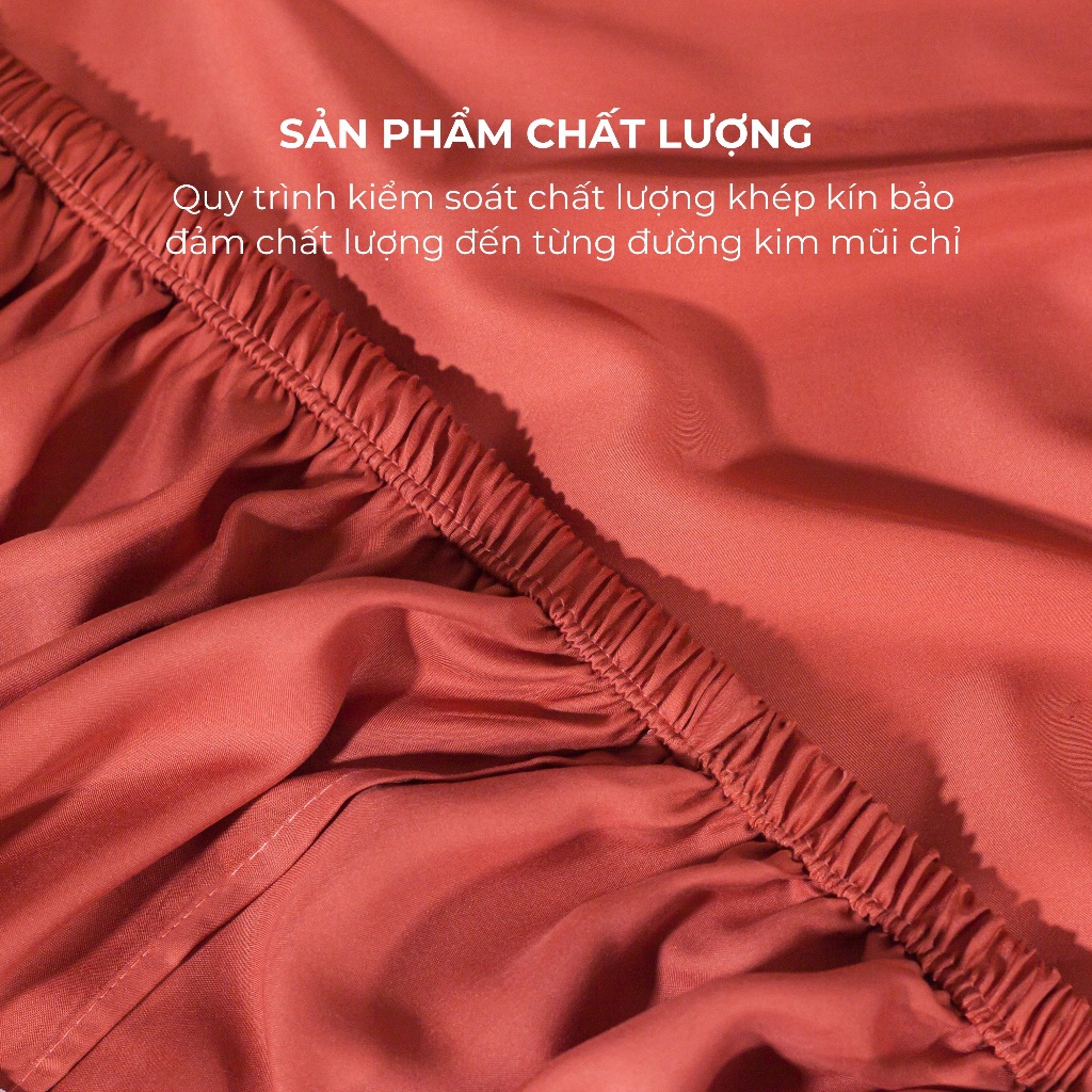 [ Elegant] Bộ Chăn Ga Gối Lụa Tencel Phong Cách Thanh Lịch